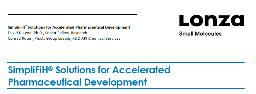 White Paper: SimpliFiH®️ Solutions for Accelerated Pharmaceutical Development